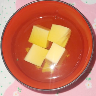 簡単☆玉子豆腐のお吸い物